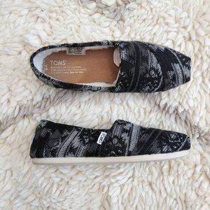 TOMS Alpargata Original Sherpa wool southwestern blanket